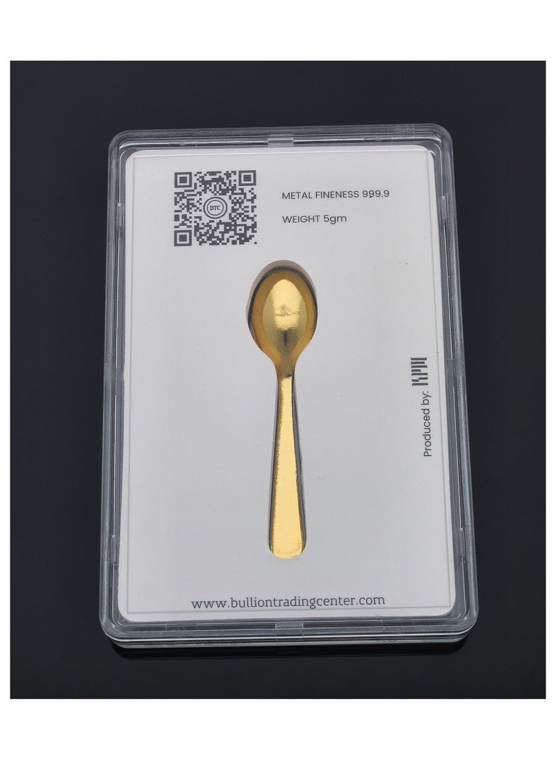 BTC - Gold Spoon 24KT - Image 1