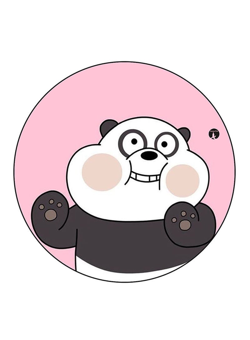 RKN مغناطيس ثلاجة مطبوع من We Bare Bears دائري متعدد الألوان - Image 1