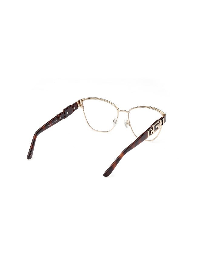جس نظارة طبية بشكل برولاين للنساء بأذرع بلاستيكية GU2984  مقاس 54 - بني - Image 5