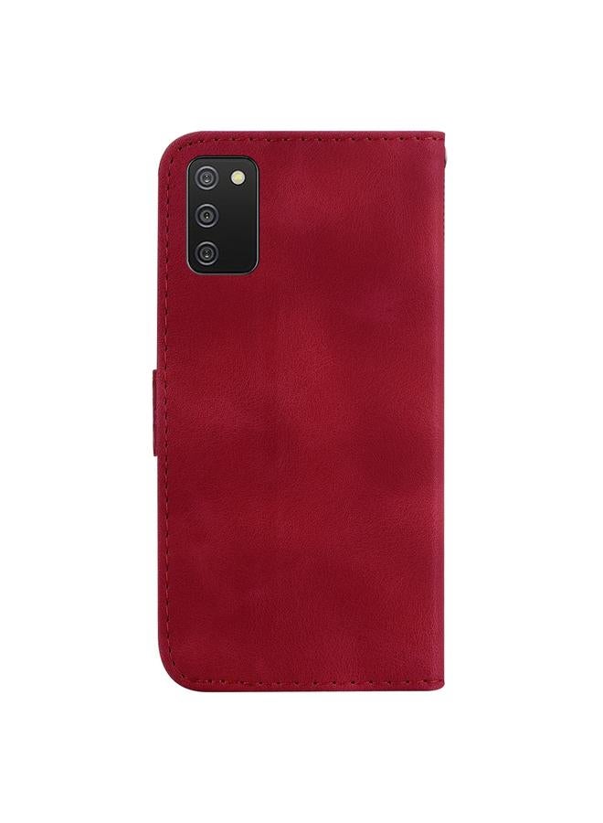 اس-توب جراب لهاتف Samsung Galaxy A02s إصدار الولايات المتحدة 164.2 مم جراب هاتف جلدي منقوش على شكل سبعة - Image 3