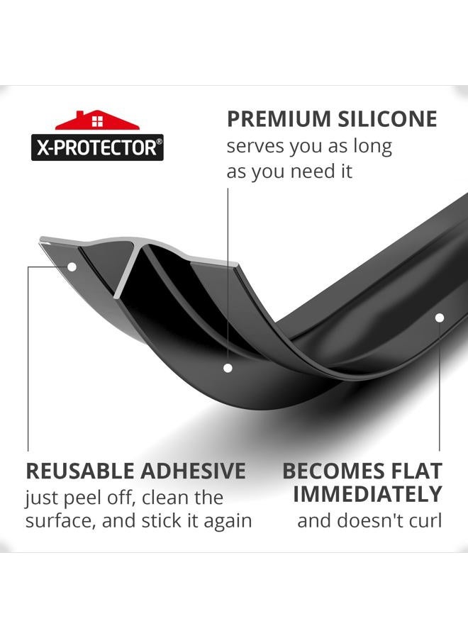 X-Protector Silicone Stove Gap Cover – 50” x 2" Guard Between Stove and Counter – Self-Adhesive Premium Counter Gap Filler – Heat Resistant Oven Counter Gap – Silicone Stove Top Spill Guard - Image 3