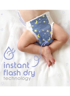 PureBorn Natural Bio-Based Baby Night Training Pyjama Pants Size 6 Cloud Print 3 x 18 Pants  - Image 4