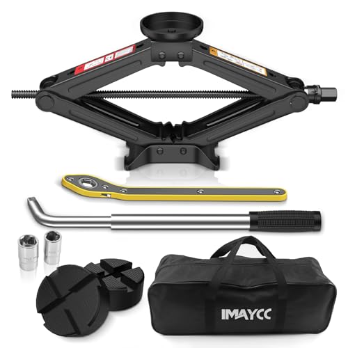 IMAYCC Car Jack Kit 25 Ton Universal Scissor Car Jack Portable Tire Changing Kit for Car SUV MPV - Image 1