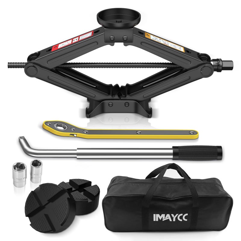 IMAYCC Car Jack Kit 25 Ton Universal Scissor Car Jack Portable Tire Changing Kit for Car SUV MPV - Image 2