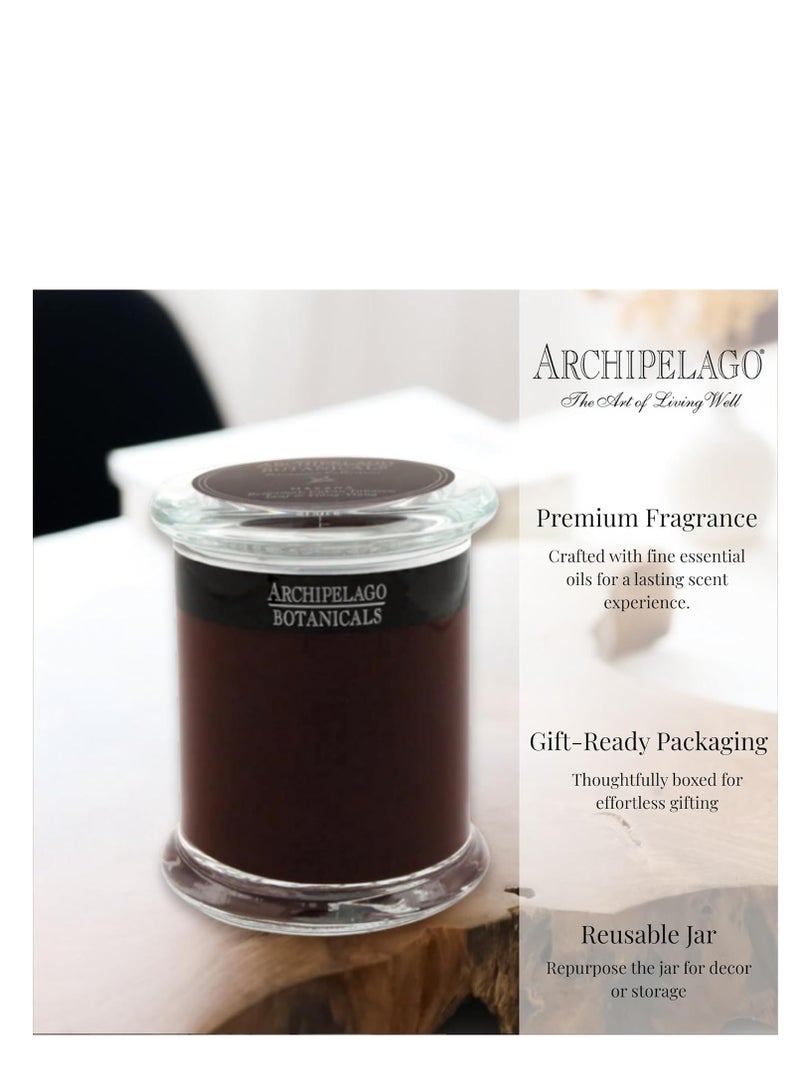 Archipelago Botanicals Archipelago Botanicals Havana Glass Jar Candle, Bergamot, Tobacco Flower and Ylang Ylang Scent, Lead-Free Candle Wicks, Burns Approx. 60 Hours - 8.6 oz - Image 3