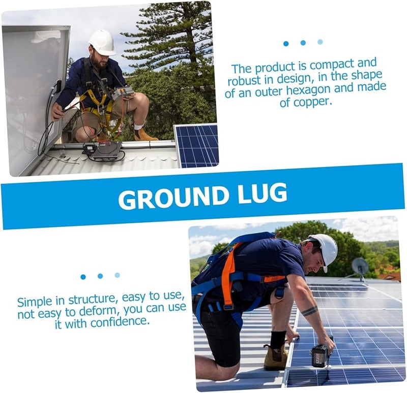 لار كلب التأريض وحدة اقتران الطاقة الشمسية إدارة الأسلاك مشبك كابل التأريض الأرضي - Image 5