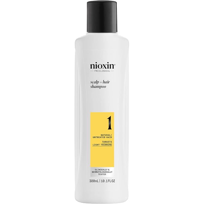 Nioxin Scalp + Hair Thickening System 1 Shampoo, For Natural Hair with Light Thinning, 10.1 fl oz (Packaging May Vary) - Image 1
