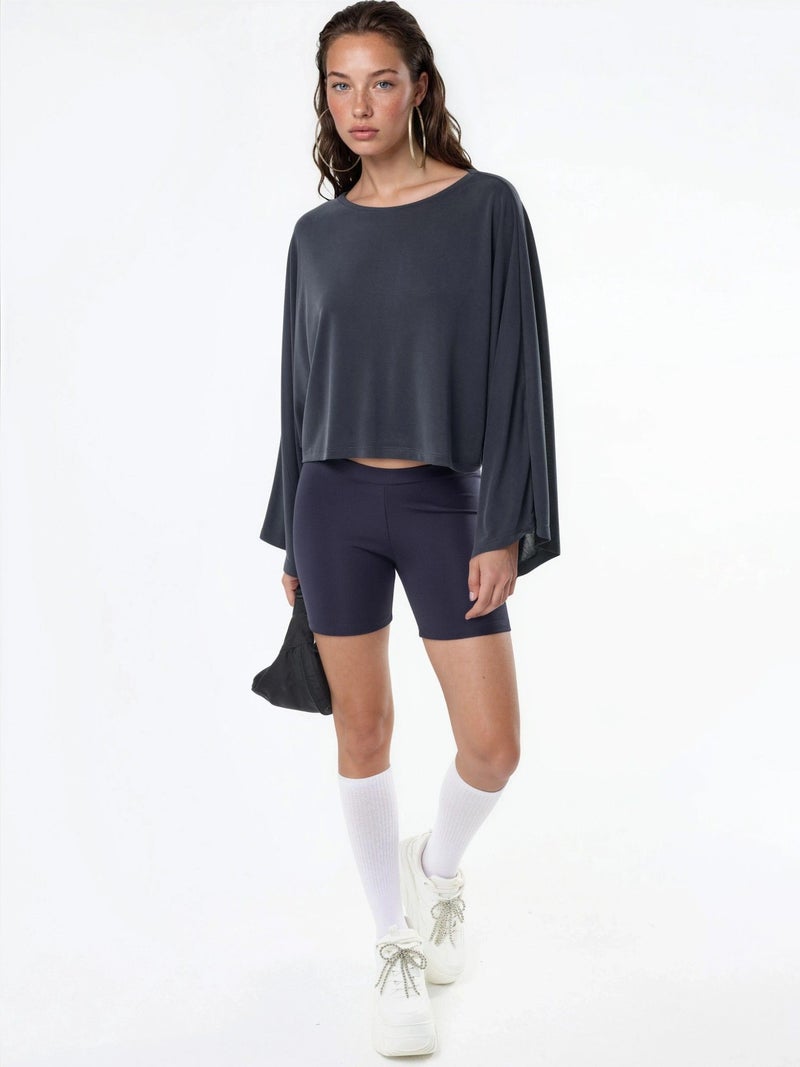 BUSEM Loose Fit Boat Neck Blouse - Image 5