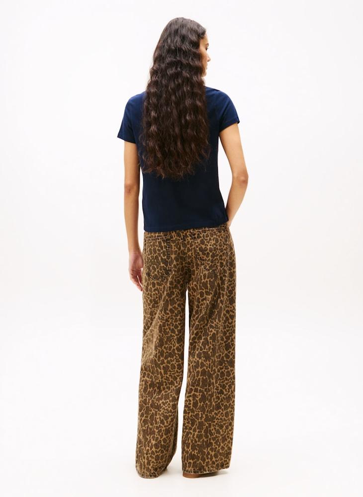 تومي جينز تيشيرت بياقة دائرية برسومات - Image 2