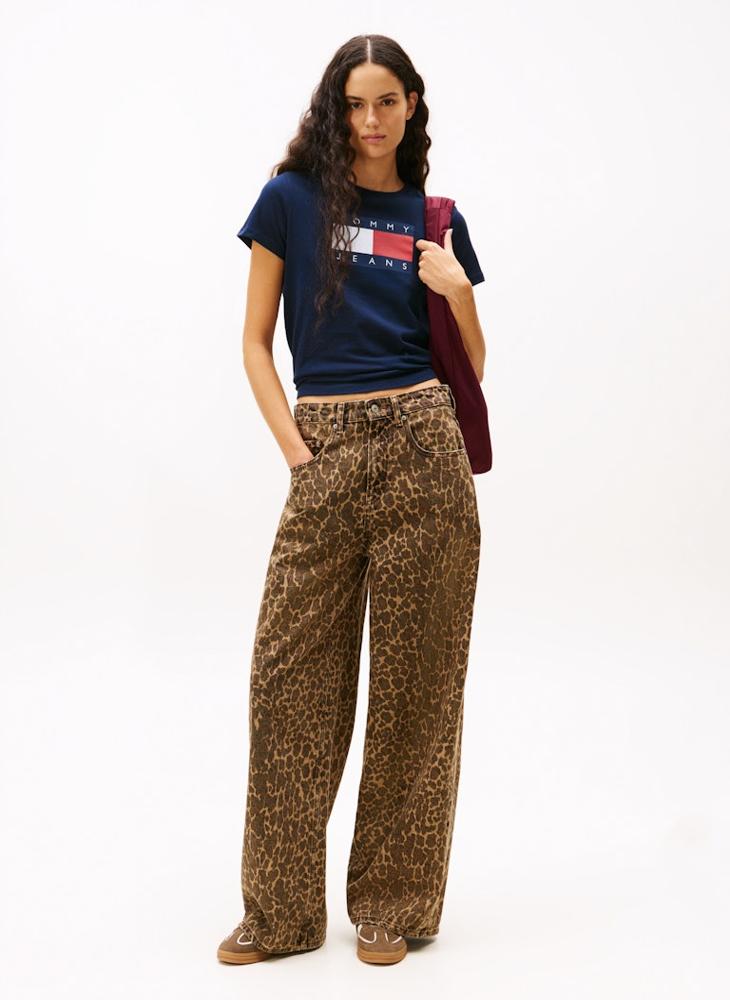 تومي جينز تيشيرت بياقة دائرية برسومات - Image 4