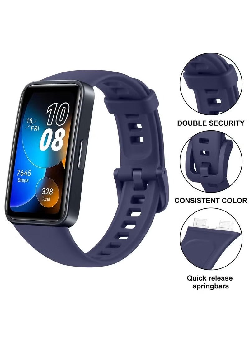 Soft Silicone Strap Compatible With Huawei Band 8,Huawei Band 9,Waterproof Breathable Adjustable Replacement Sport Bands for HUAWEI Band 8 u0026 Band 9 - Image 2