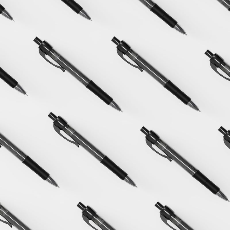 deegtran Pens Bulk, 30 Pack No Bleed Black Ink Click Pens with Soft Grip, Wholesale Retractable Ballpoint Pens for Office School, Medium Point Smooth 1.0MM - Image 5