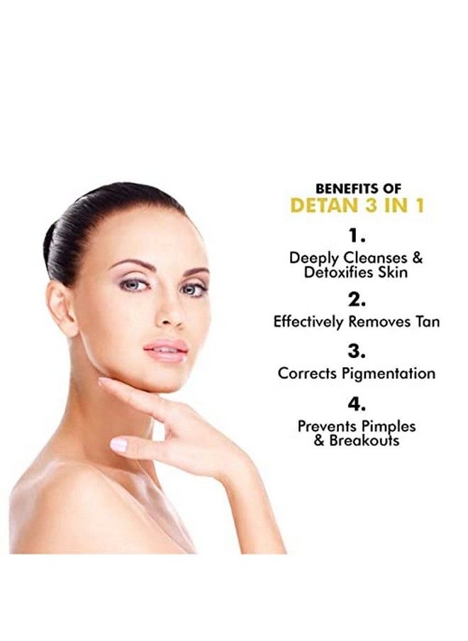 INATUR Detan Scrub ; 3 In1 Cleanser Exfoliator Mask ; Tan Removal ; Brightening & Dead Cell Removal ; Enriched With Real Fruits Extracts ; For Face & Body ; All Skin Type ; 100G  - Image 3