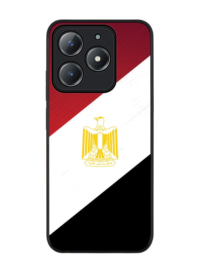 Stylizedd For Realme C63 / Realme C61 4G Case,Slim fit Camera Protection, Shockproof Thin Phone cover  - Flag Of Egypt - Image 1