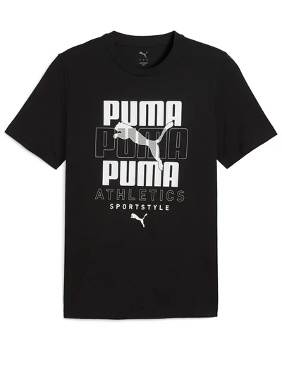 PUMA Men's Graphic Stacked Tee