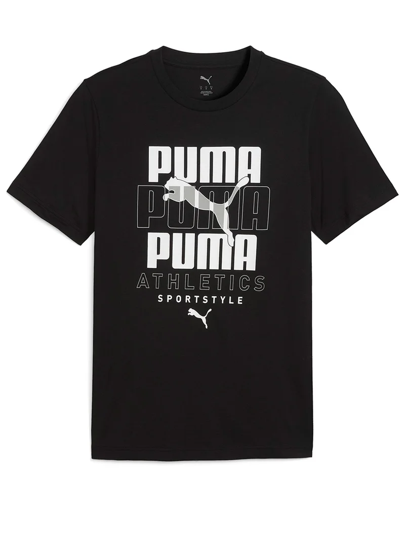 بوما Men's Graphic Stacked Tee