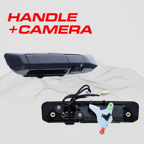 Master Tailgaters Black Tailgate Handle with Backup Camera Replacement for Toyota Tacoma (2005-2015) | IP68 Waterproof | Parking Grid Lines Available | Easy to Install - Image 2