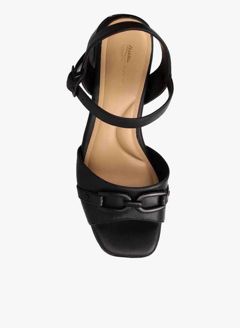Bata  Block Heel Ankle Strap Sandal for Women | Best Price UAE
