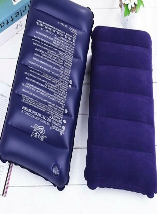 Vyoree Air Inflatable Travel Pillow for Sleeping, Lightweight Portable Air Pillow for Flight, Car, Bus & Train, Compact Blow-Up Cushion with Soft Surface for Neck, Head & Lumbar Support (4) - Image 3