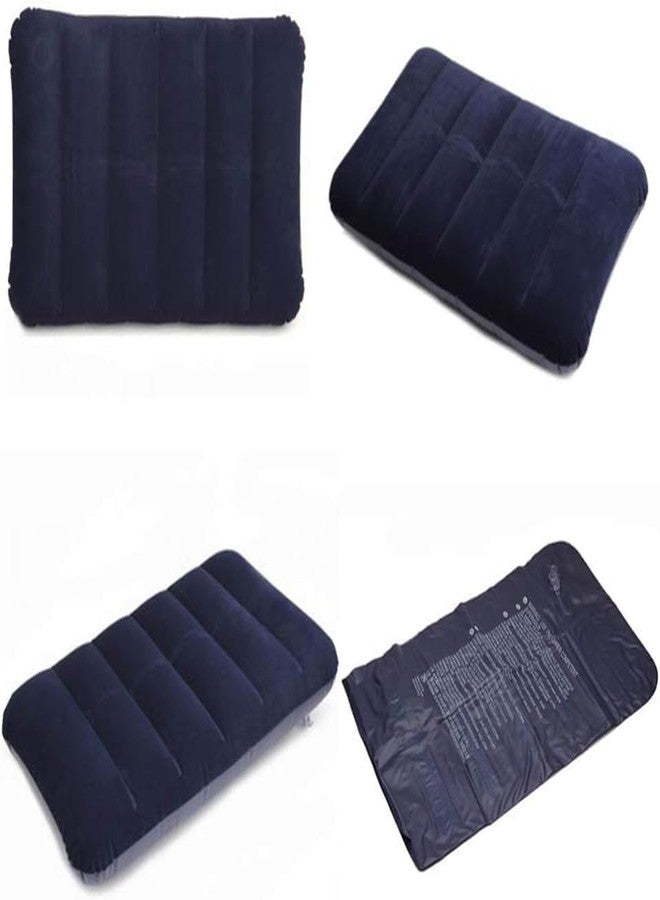 Vyoree Air Inflatable Travel Pillow for Sleeping, Lightweight Portable Air Pillow for Flight, Car, Bus & Train, Compact Blow-Up Cushion with Soft Surface for Neck, Head & Lumbar Support (4) - Image 1