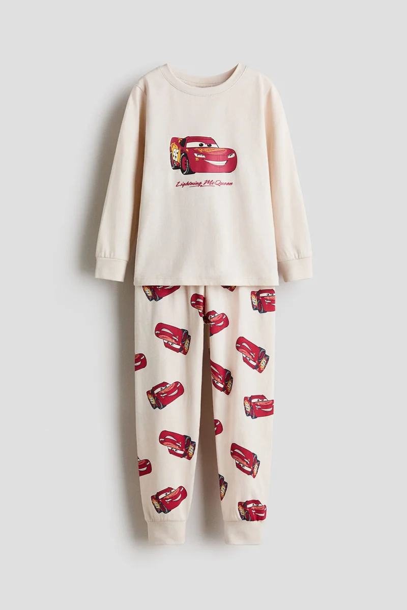 H&M Printed cotton jersey pyjamas