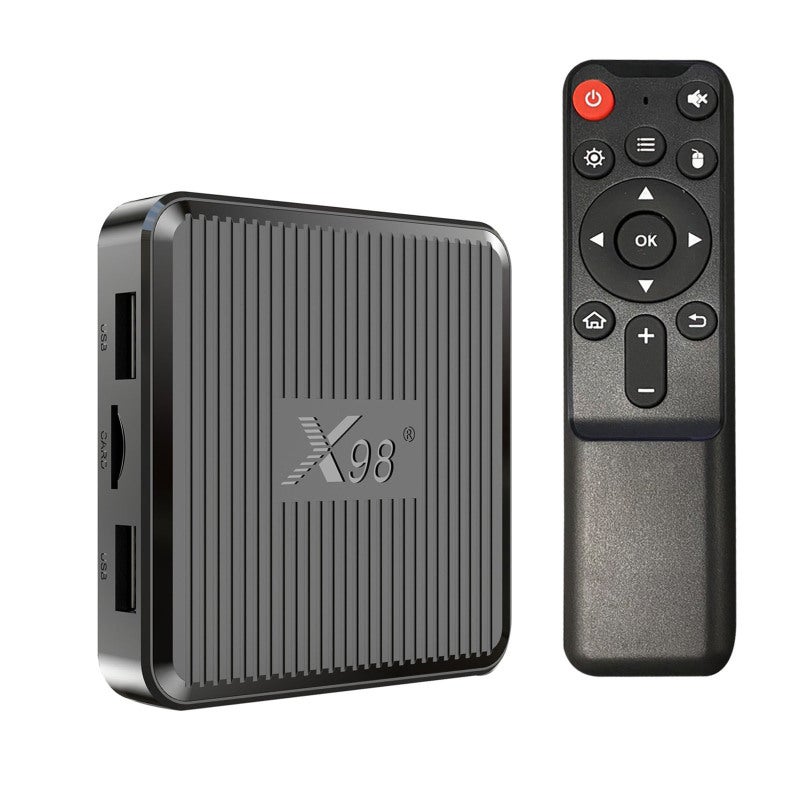 مربع تلفزيون ذكي X98Q بنظام أندرويد 11.0 مشغل وسائط UHD 4K بمعالج Amlogic S905W2 ووايفاي مزدوج النطاق 2.4 جيجا هرتز/5 جيجا هرتز وتفكير تشفير AV1 VP9 H.265 بتحكم عن بعد - Image 1