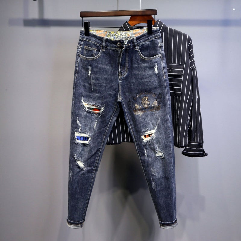 Unisex Classic Denim Jeans Loose Fit Daily Outdoor Wear - Image 4