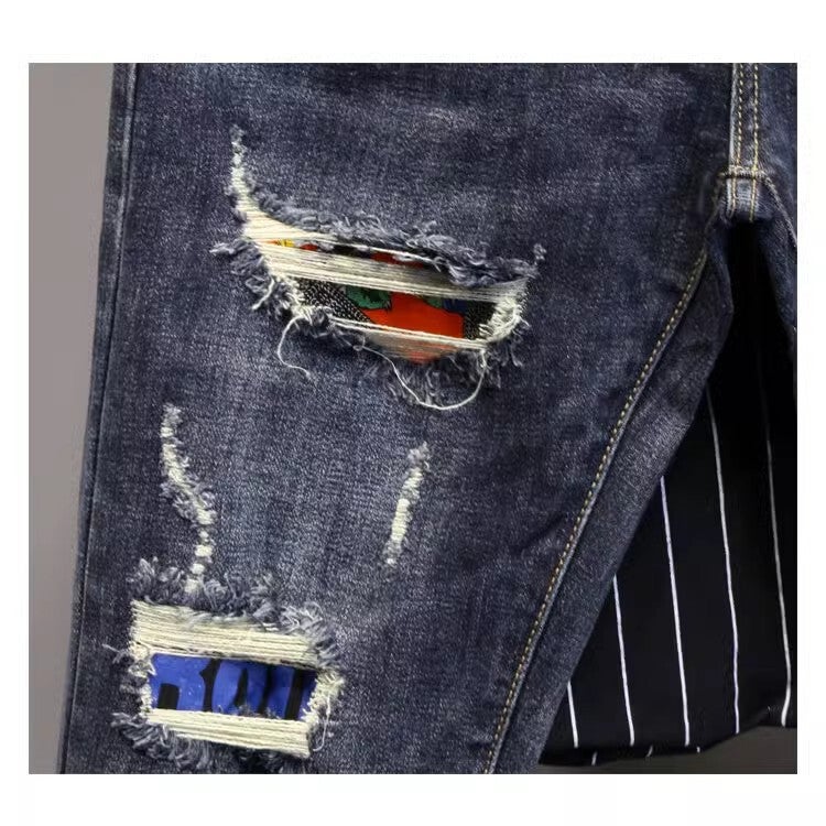 Unisex Classic Denim Jeans Loose Fit Daily Outdoor Wear - Image 1