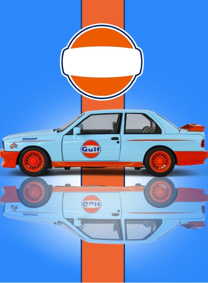 for 1/24 M3 Brushed Version Alloy Model Car Sound and Light Feedback Toy Gift Ornament(Blue) - Image 3