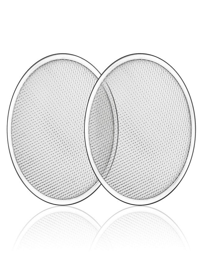 Tosnail 2 Pack 12 Inches Seamless Aluminum Pizza Screen Pizza Pan with Holes Pizza Mesh - Image 1