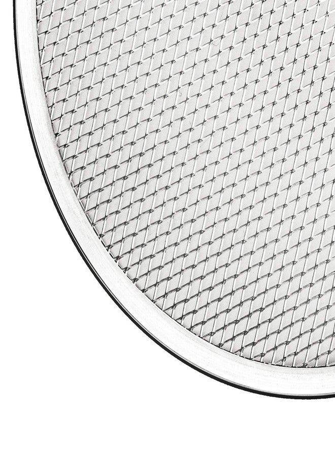 Tosnail 2 Pack 12 Inches Seamless Aluminum Pizza Screen Pizza Pan with Holes Pizza Mesh - Image 2