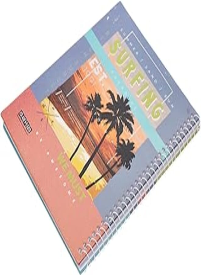 Sema High Quality Lined NoteBook With Hard Cover 20 * 27mm, 80 Sheets For Office And Students - Multi Color