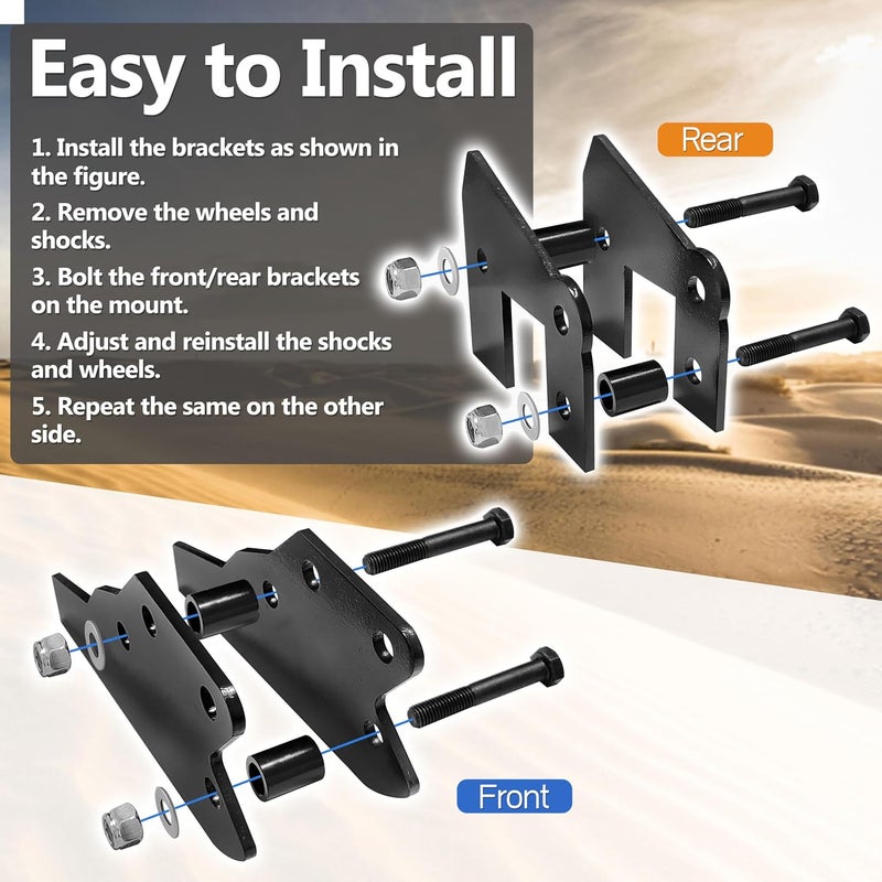 WEST ORGIN 3” Front and Rear UTV Full Lift Kit for Polaris Ranger Models - Image 3