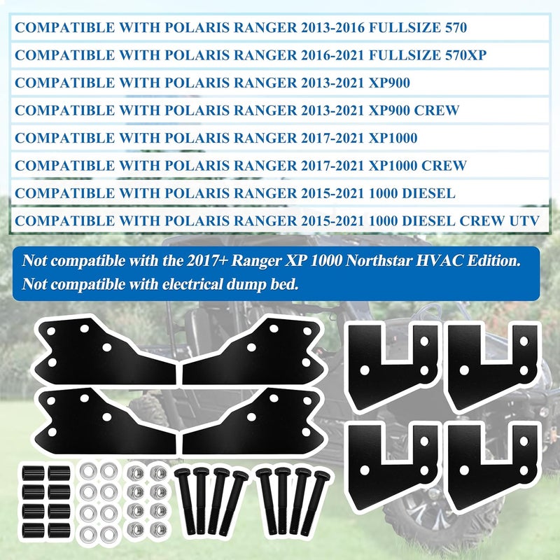WEST ORGIN 3” Front and Rear UTV Full Lift Kit for Polaris Ranger Models - Image 4