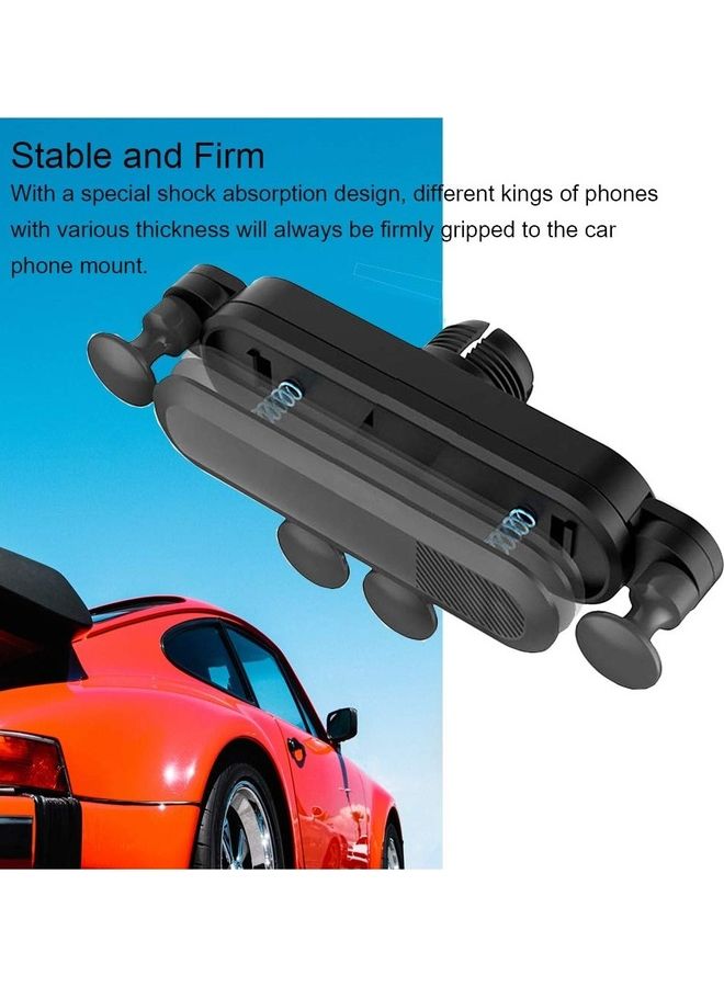 MARGOUN 360 Degree Rotatable Gravity Phone Holder For Mobile Phones With Widths From 67 To 86mm Model F1908 Black - Image 4