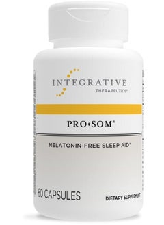 Pro-Som - Melatonin-Free Sleep Support* - Helps Reduce Waking After Sleep Onset* - With L-Theanine, Magnesium, Magnolia Bark and Curcumin Extract - Gluten Free - Dairy Free -