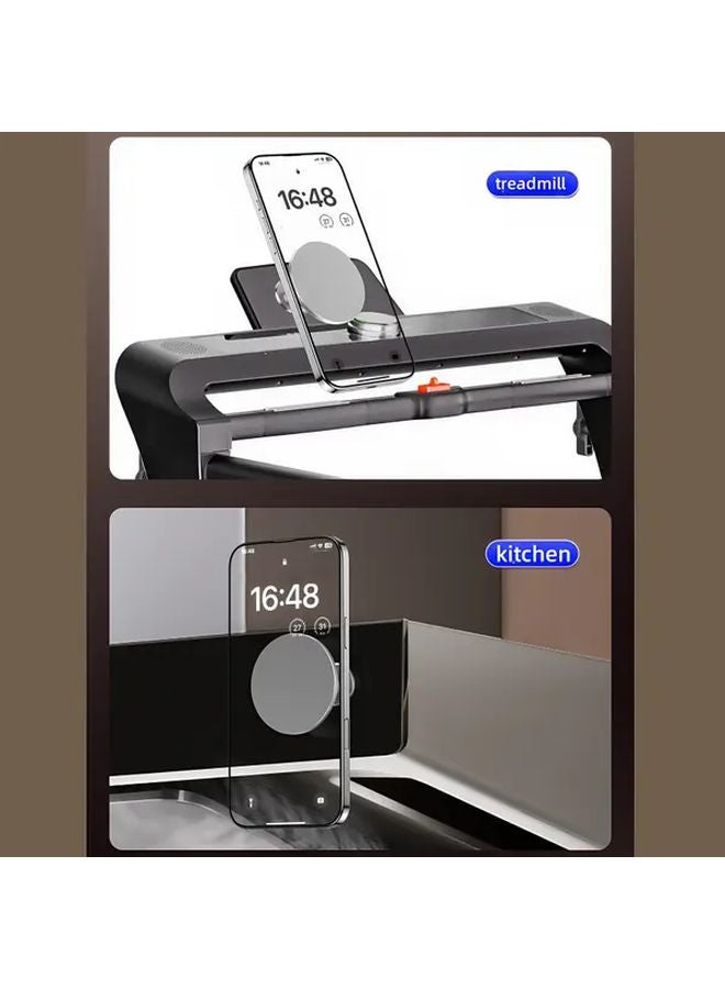 Black Magnetic Phone Holder Adjustable Arm For Gym Golf Sturdy Metal - Image 5