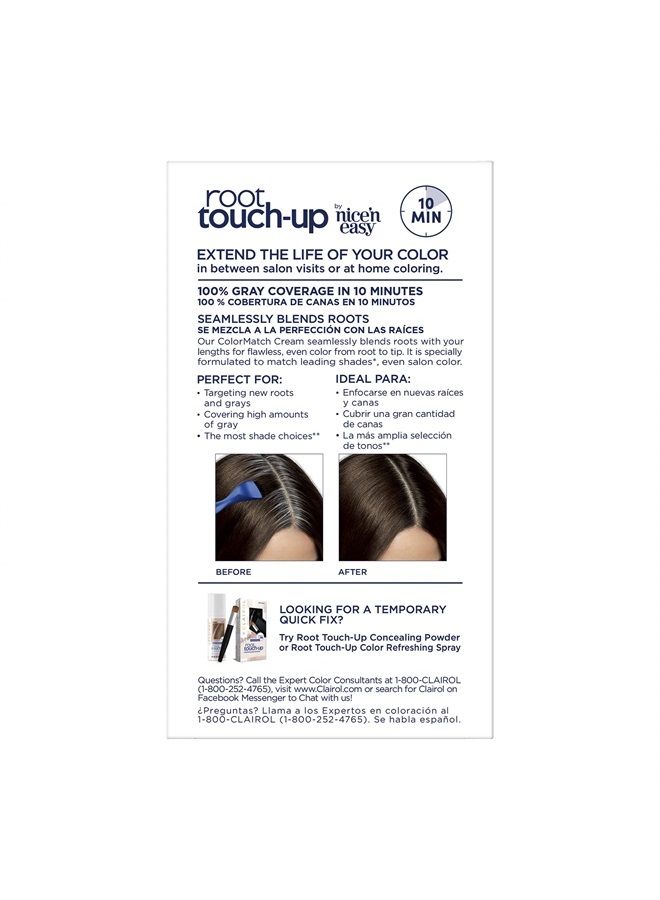CLAIROL Root Touch-Up by Nice'n Easy Permanent Hair Dye, 4 Dark Brown Hair Color, 1 Count - Image 2