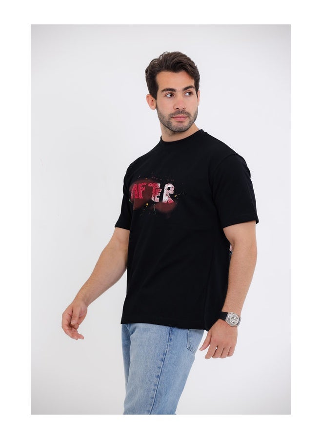 وايت رابيت تي شيرت سهل الارتداء بنقشة حجرية ثلاثية الأبعاد - Image 4