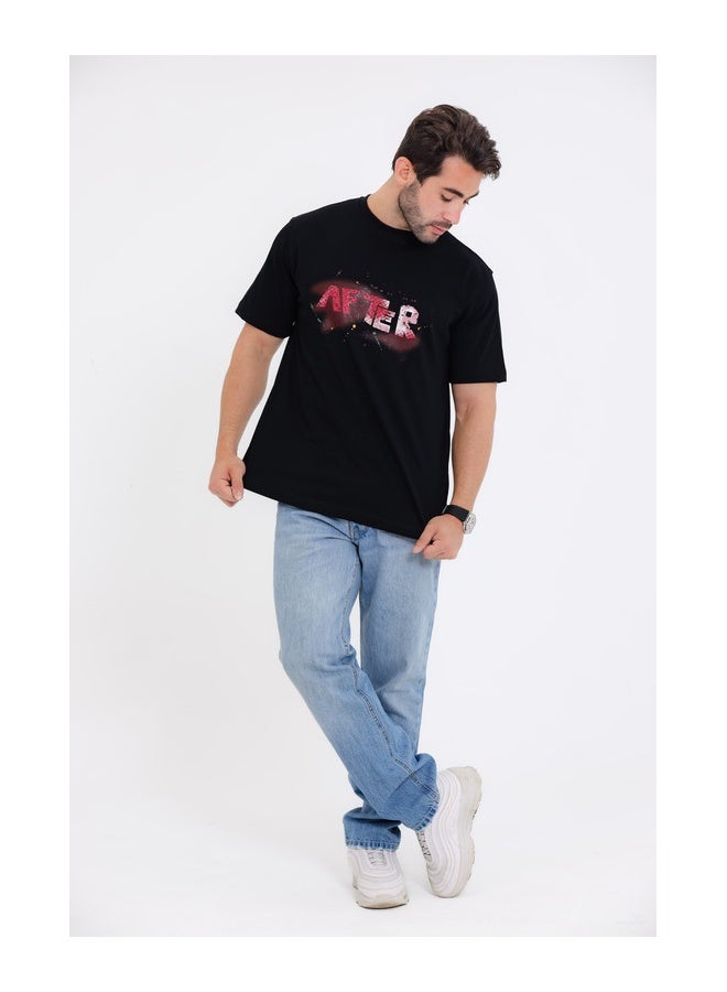 وايت رابيت تي شيرت سهل الارتداء بنقشة حجرية ثلاثية الأبعاد - Image 5
