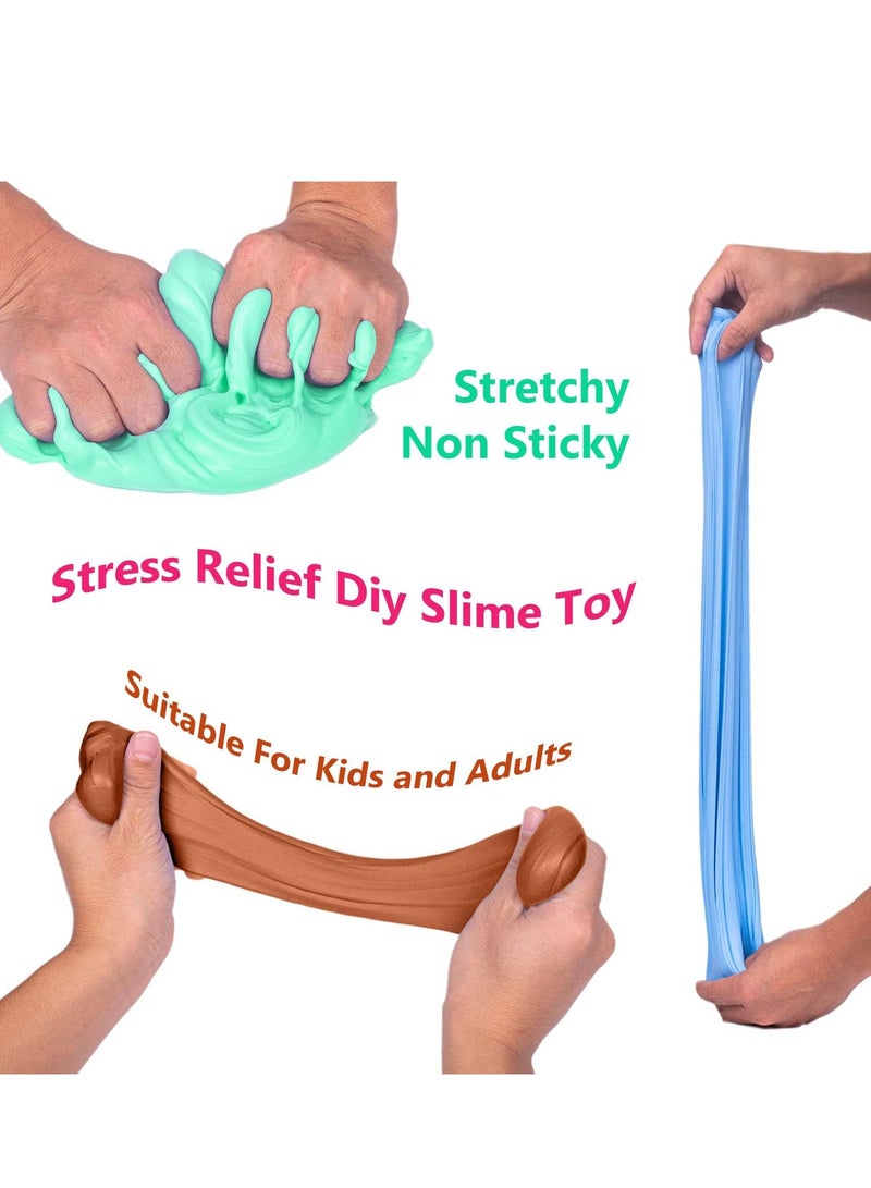 Butter Slime Kit 6 Pack Pre Made Sludge Toy for Party Favors, Super Soft and Non-Sticky,Gifts for Kids - Image 2