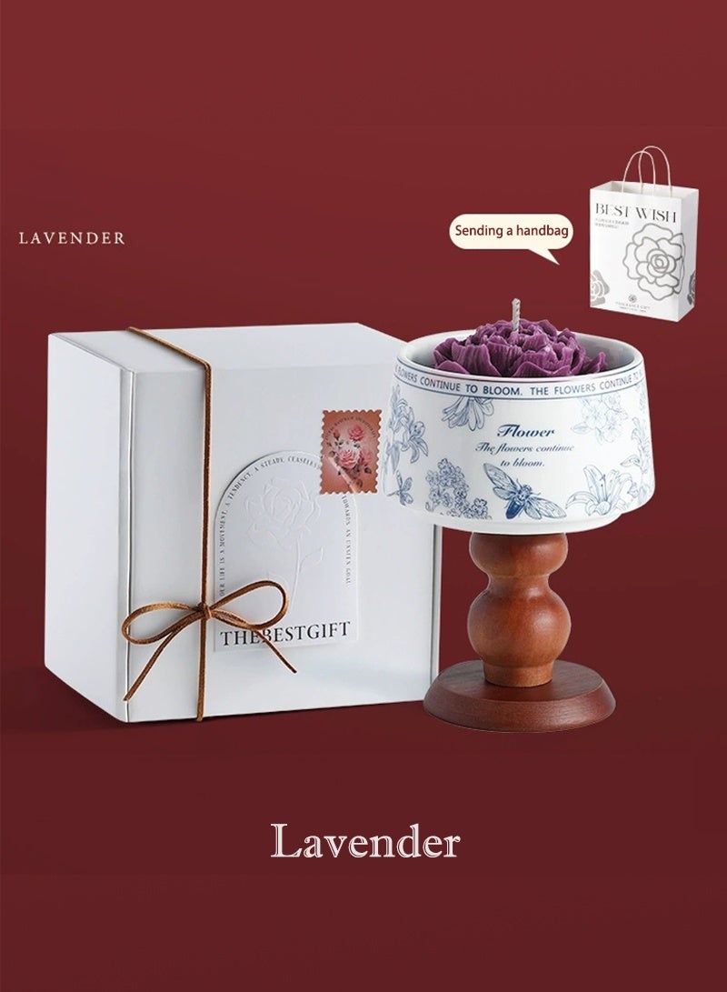 جيوان شمع الصويا شموع عطرية هدية مجموعة مع الزيوت الأساسية - الهدايا للتخفيف من الإجهاد للاسترخاء للنساء، الأم، الزوجة - عيد ميلاد، العطلة، سبا وحمام هدية (اللافندر) - Image 1