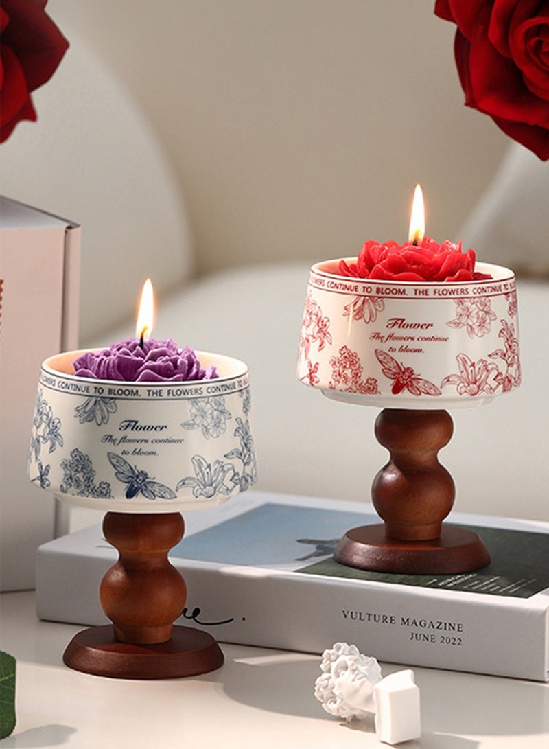 جيوان شمع الصويا شموع عطرية هدية مجموعة مع الزيوت الأساسية - الهدايا للتخفيف من الإجهاد للاسترخاء للنساء، الأم، الزوجة - عيد ميلاد، العطلة، سبا وحمام هدية (اللافندر) - Image 3