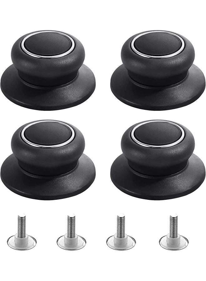 4Pcs Universal Pot Lid Top Replacement Knob, Silicone Glass Saucepan Casserole Kettle Cover Knobs, Kitchen Cookware Universal Replacement Pan Lid Holding Handle  - Image 1
