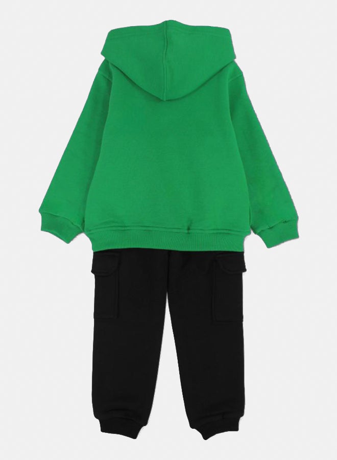 Quokka Kids Boys Cotton Two-Piece Outfit Set - “Friends” Design - Image 2