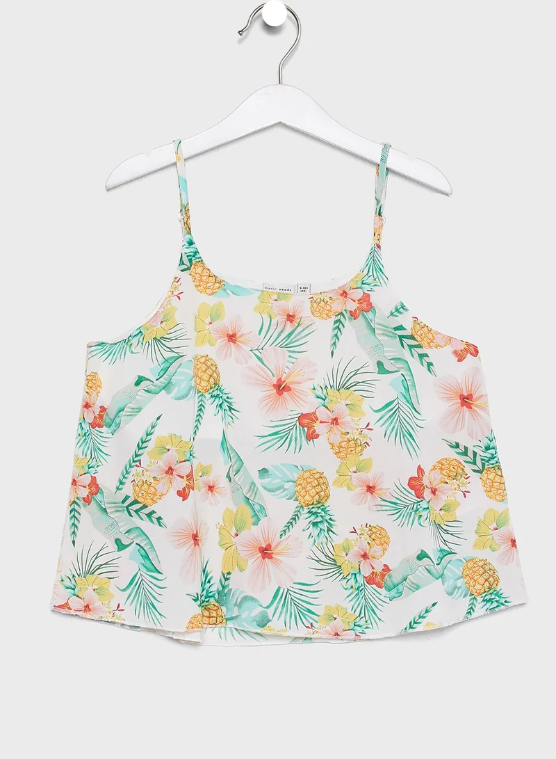 NAME IT Kids Leaf Printed Top