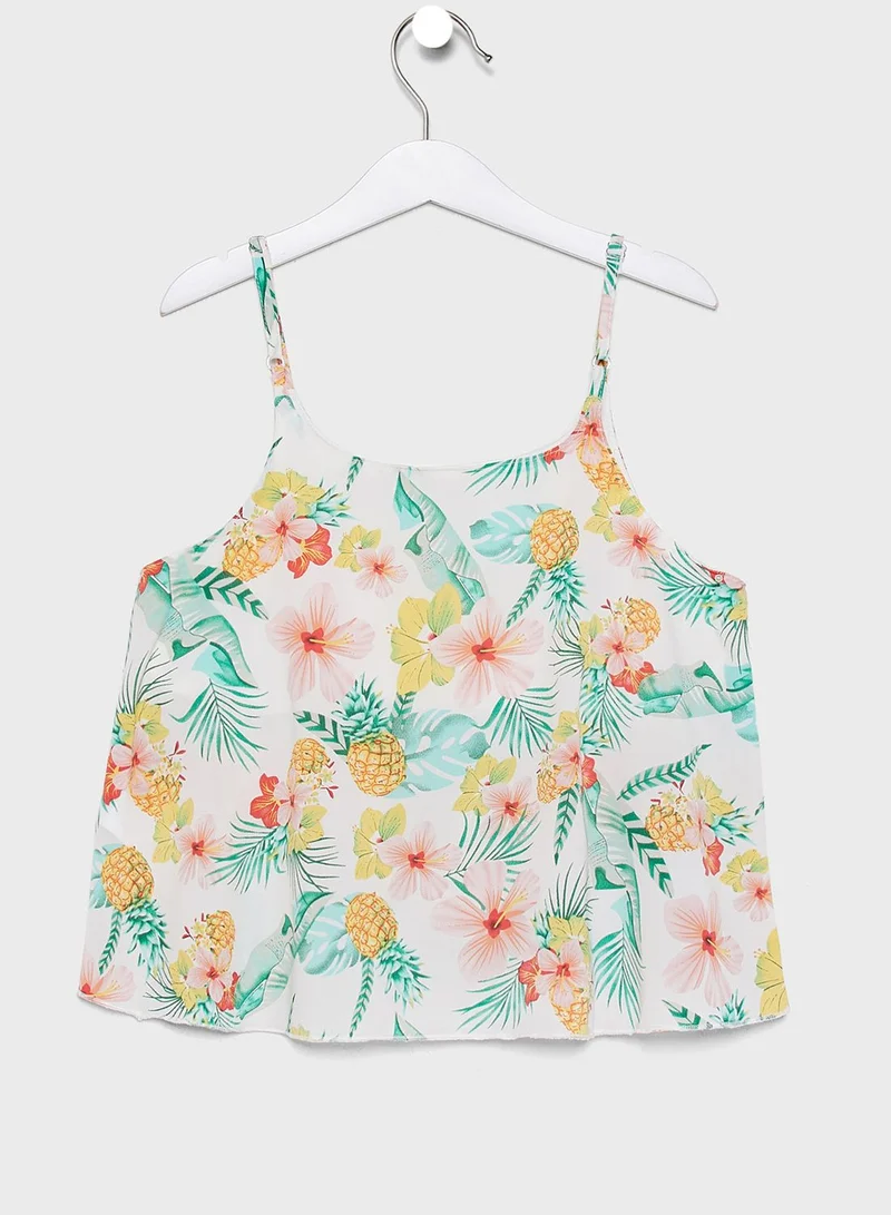 NAME IT Kids Leaf Printed Top
