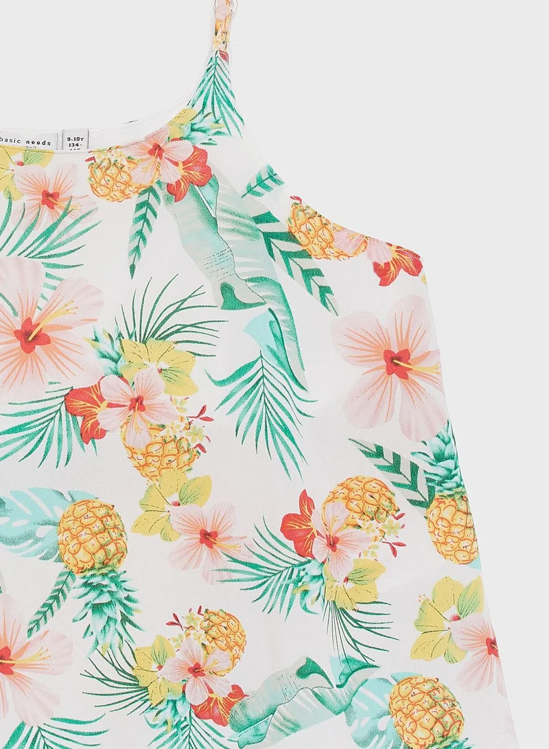 NAME IT Kids Leaf Printed Top