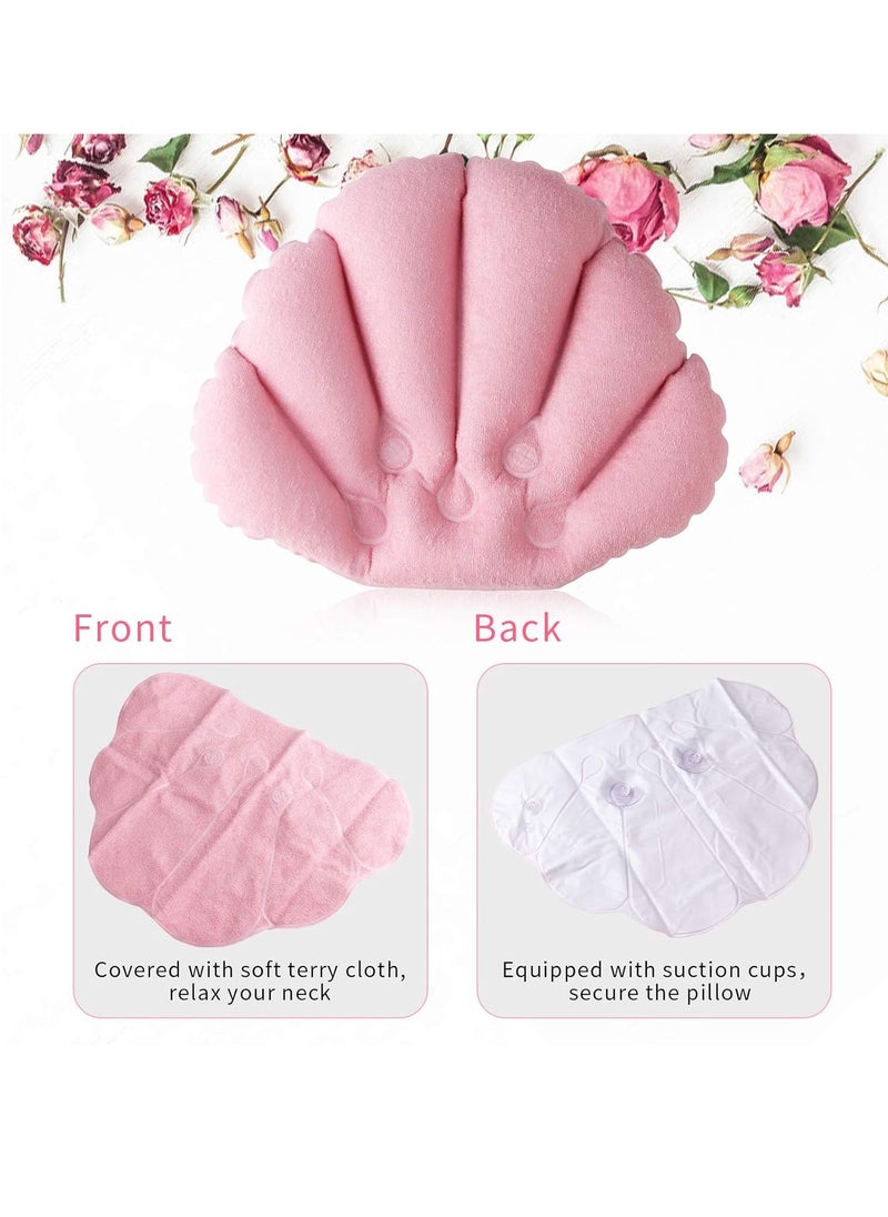 sansheng Inflatable Bath Pillow,Bath Pillows for Tub (10x12inch) Bathtub Pillow Headrest Terry Cloth with Suction Cups Inflated Neck Support for Bathtub（Pink and Blue） 2 Pack - pzsku/ZE6FE386DBF52B4B26C67Z/45/_/1734334453/2ed0c1ac-2062-4210-abcc-4ffebaed50e9