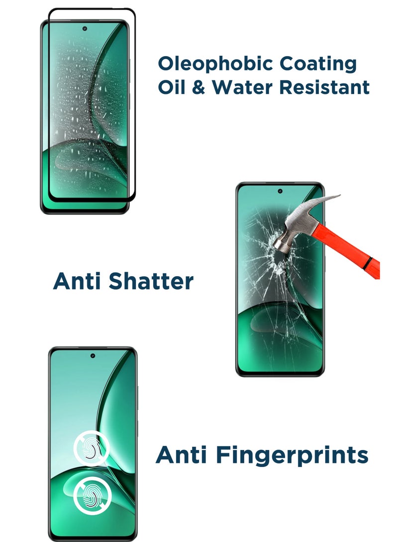 Realme C63 5G - Tempered Glass Screen Protector – High Transparency, Delicate Touch, Anti-Explosion, Smooth Arc Edges, Easy Installation - Image 3